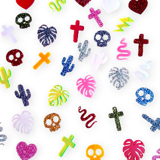 Pendientes de metacrilato en diseños varios y ligeros